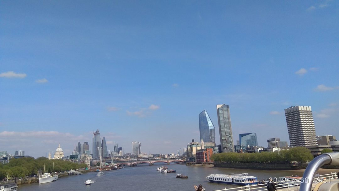 Formidable vista de Londres desde el puente