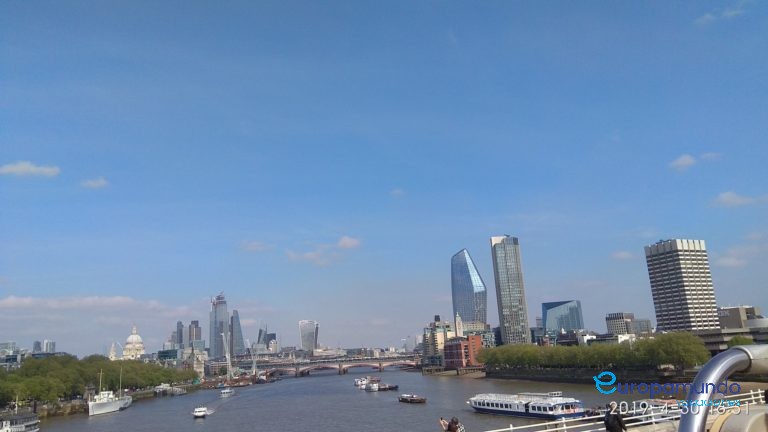 Formidable vista de Londres desde el puente