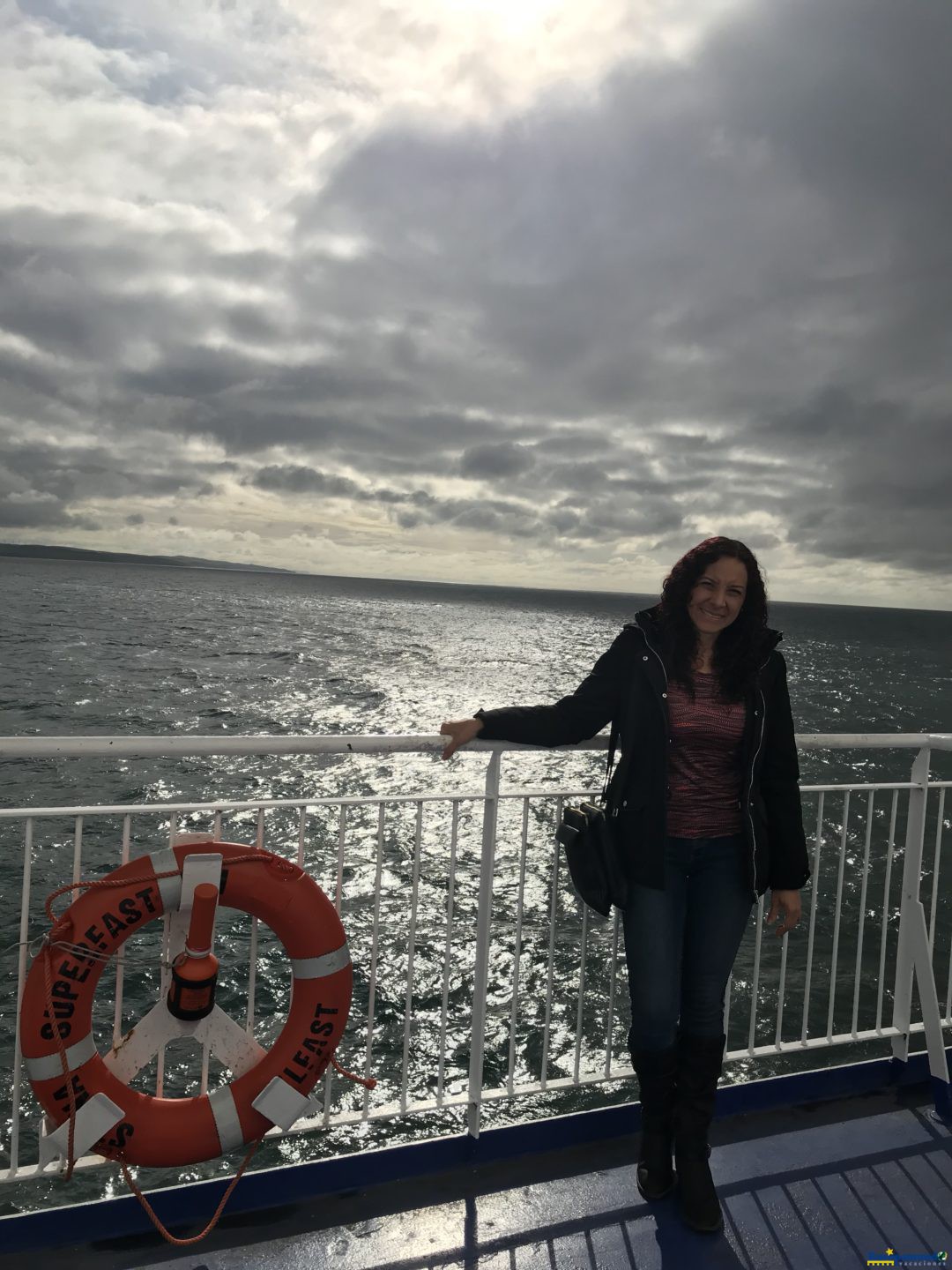 En el ferry  de Stena Line!!! Camino a Irlanda vaya manera de buque.