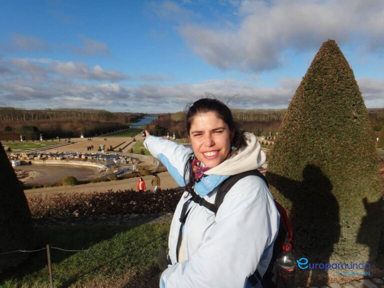 En los hermosos jardines de Versalles
