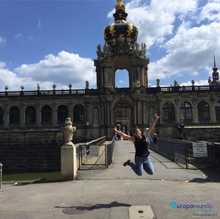 Saltando bien Alto en Desden un lugar hermoso!