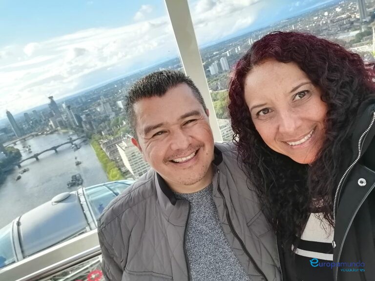Disfrutando en el London eye!!!