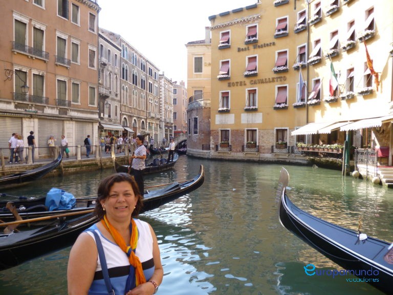 Preciosa y romántica vista en Venecia