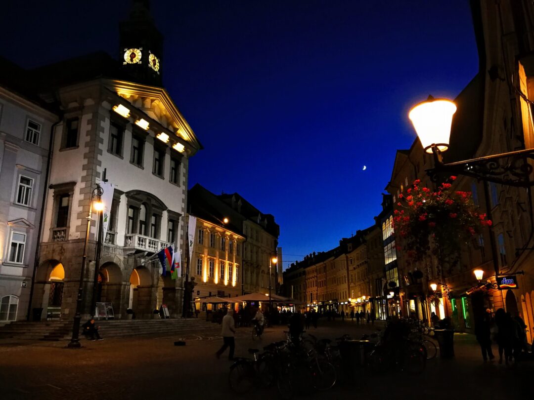 Noche en la ciudad de Ljubjiana