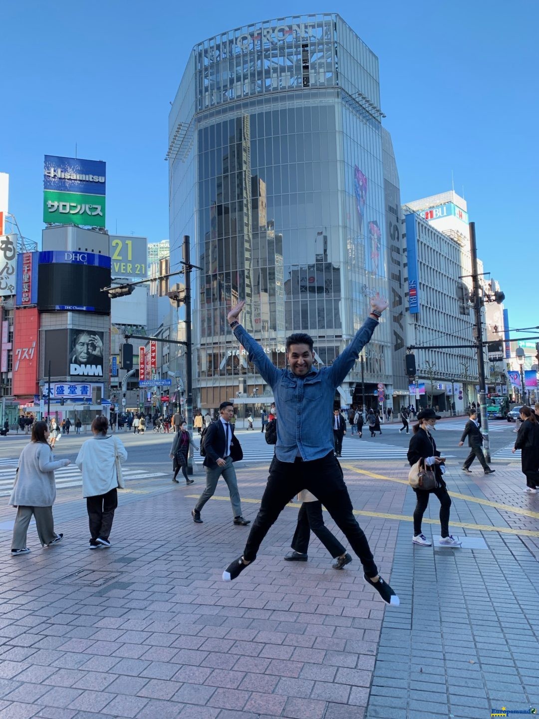 Emoción de estar en Shibuya