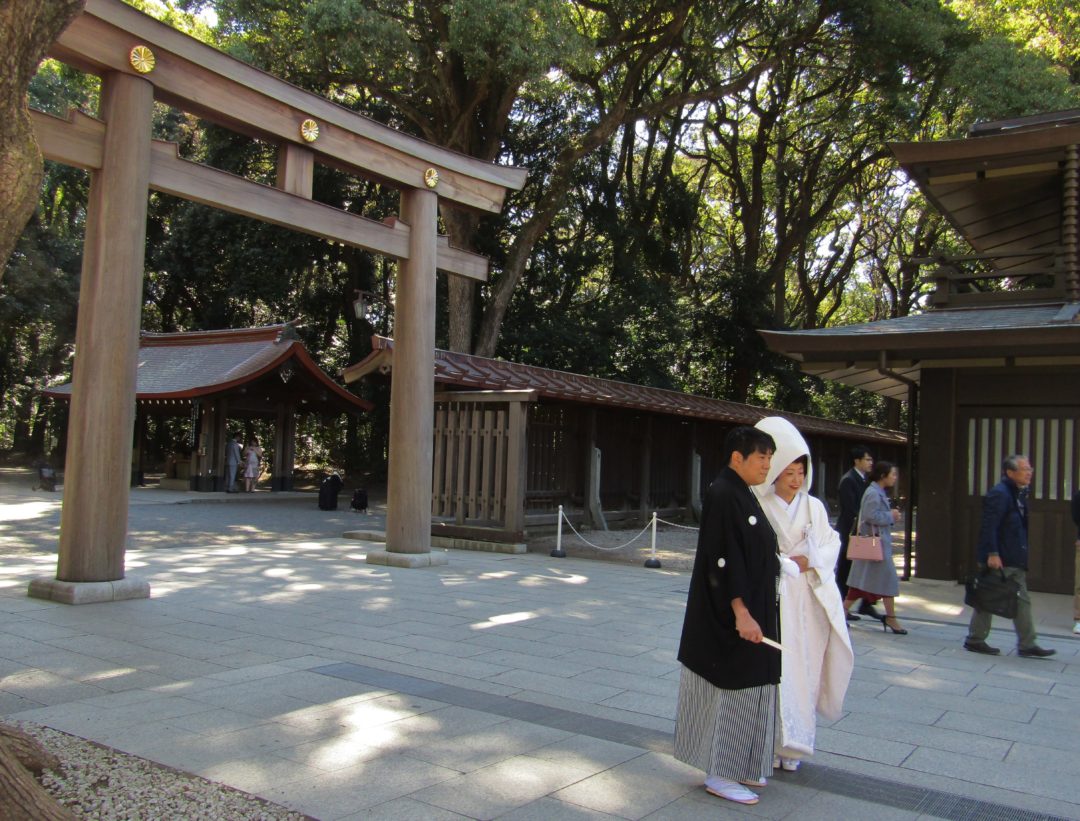 Matrimonio Japonés en santuario Meiji