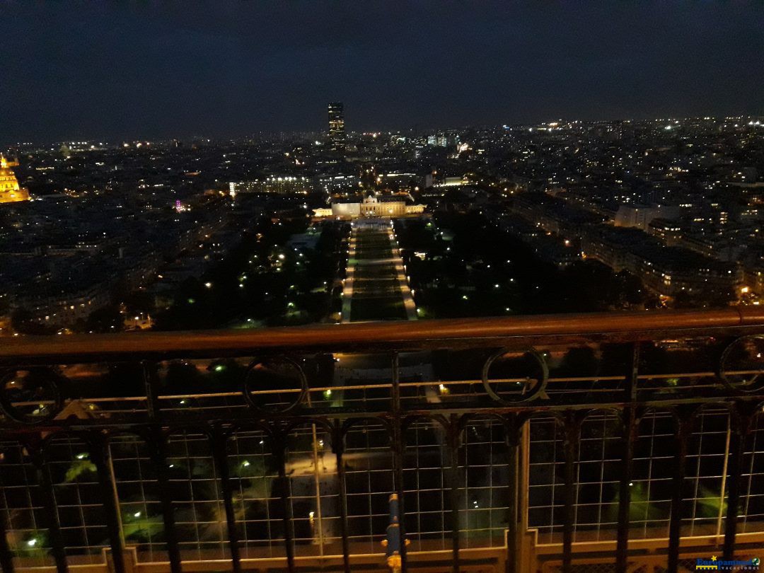 Vista nocturna de Paris