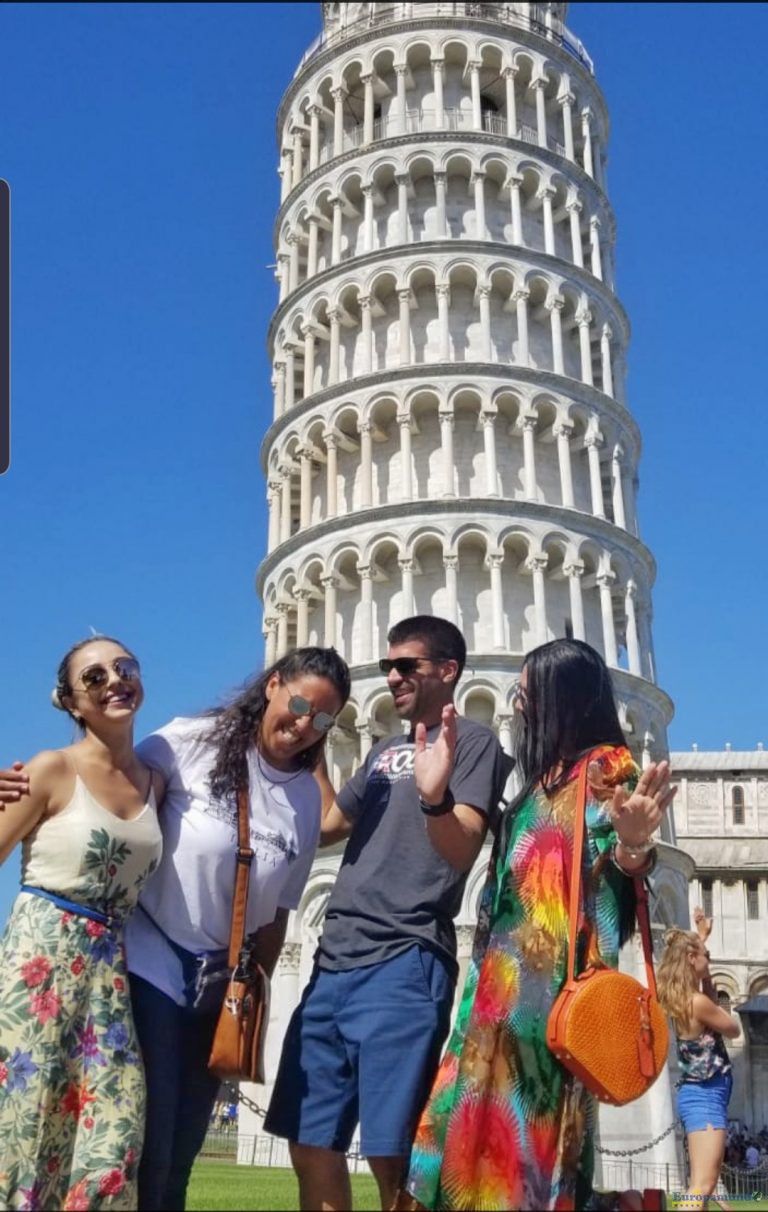 En la torre de Pisa
