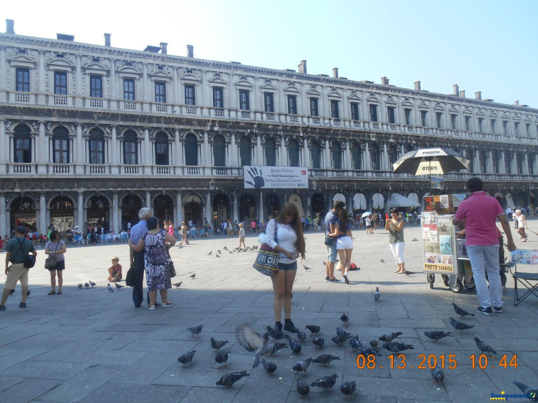 En la Plaza de San Marcos, Venecia.