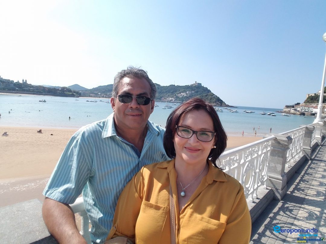 Vista del balneario San sebastian