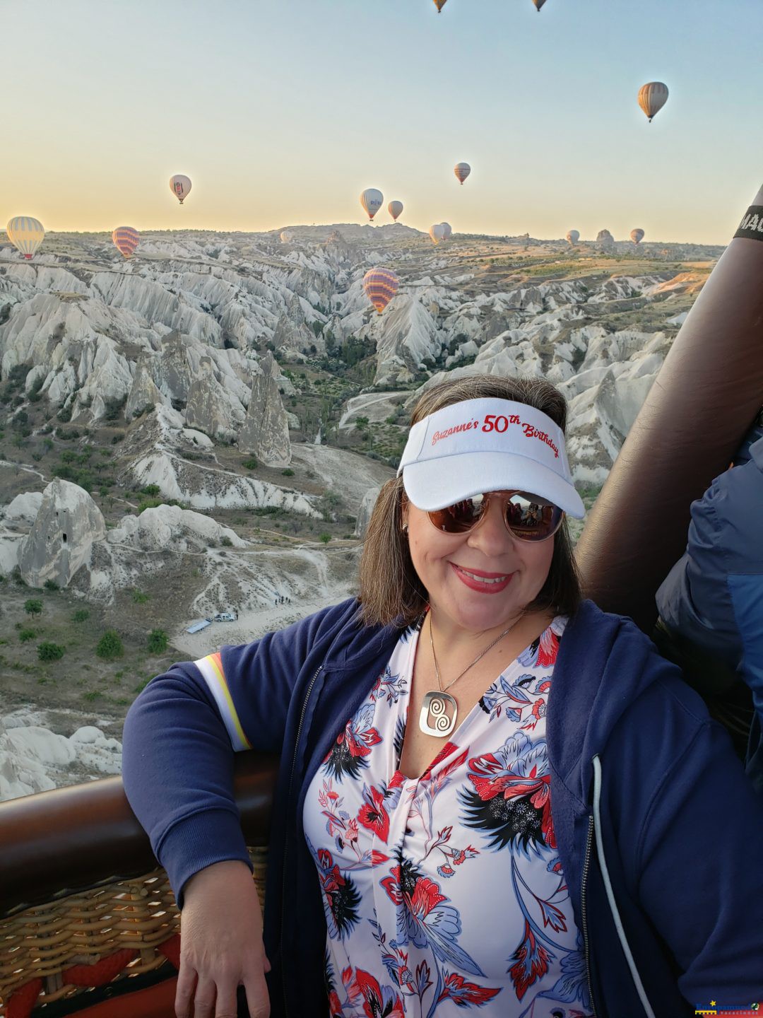 En el globo en capadoccia