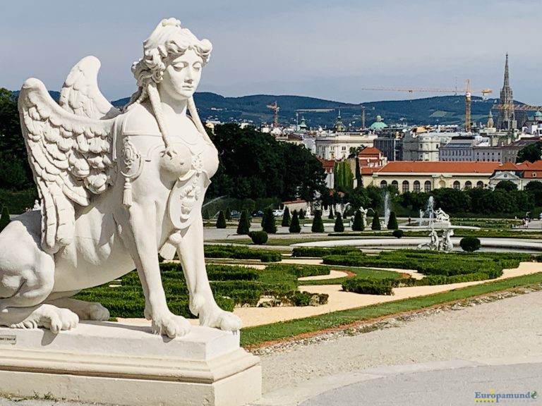 Los jardines en Belvedere Viena