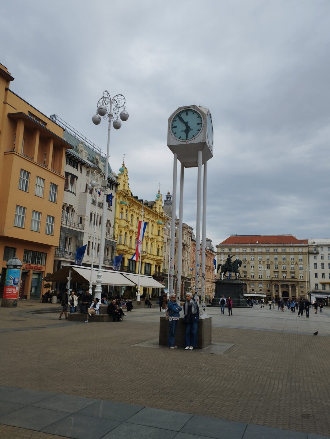 Plaza central en Zagreb.