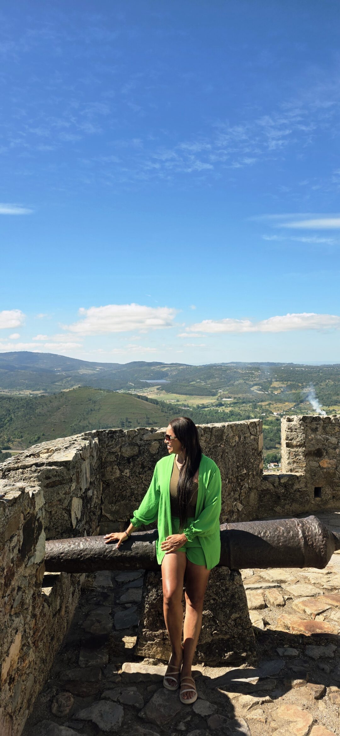 Vista linda de cima do Castelo